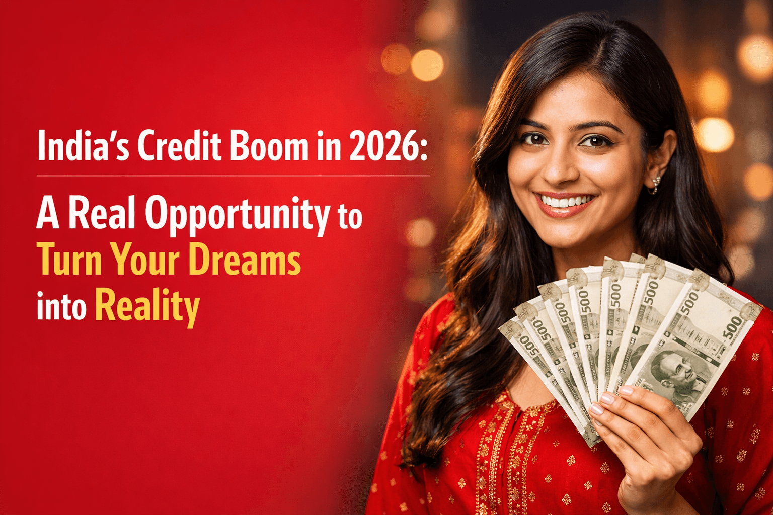 India’s Credit Boom in 2026: A Real Opportunity to Turn Your Dreams into Reality