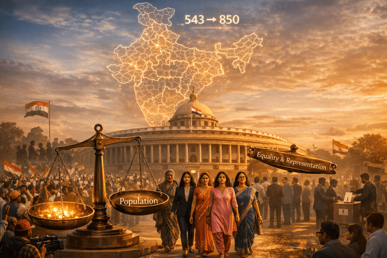 Delimitation & Expansion of Parliament Representation in India: Balancing Population, Power, and Equality
