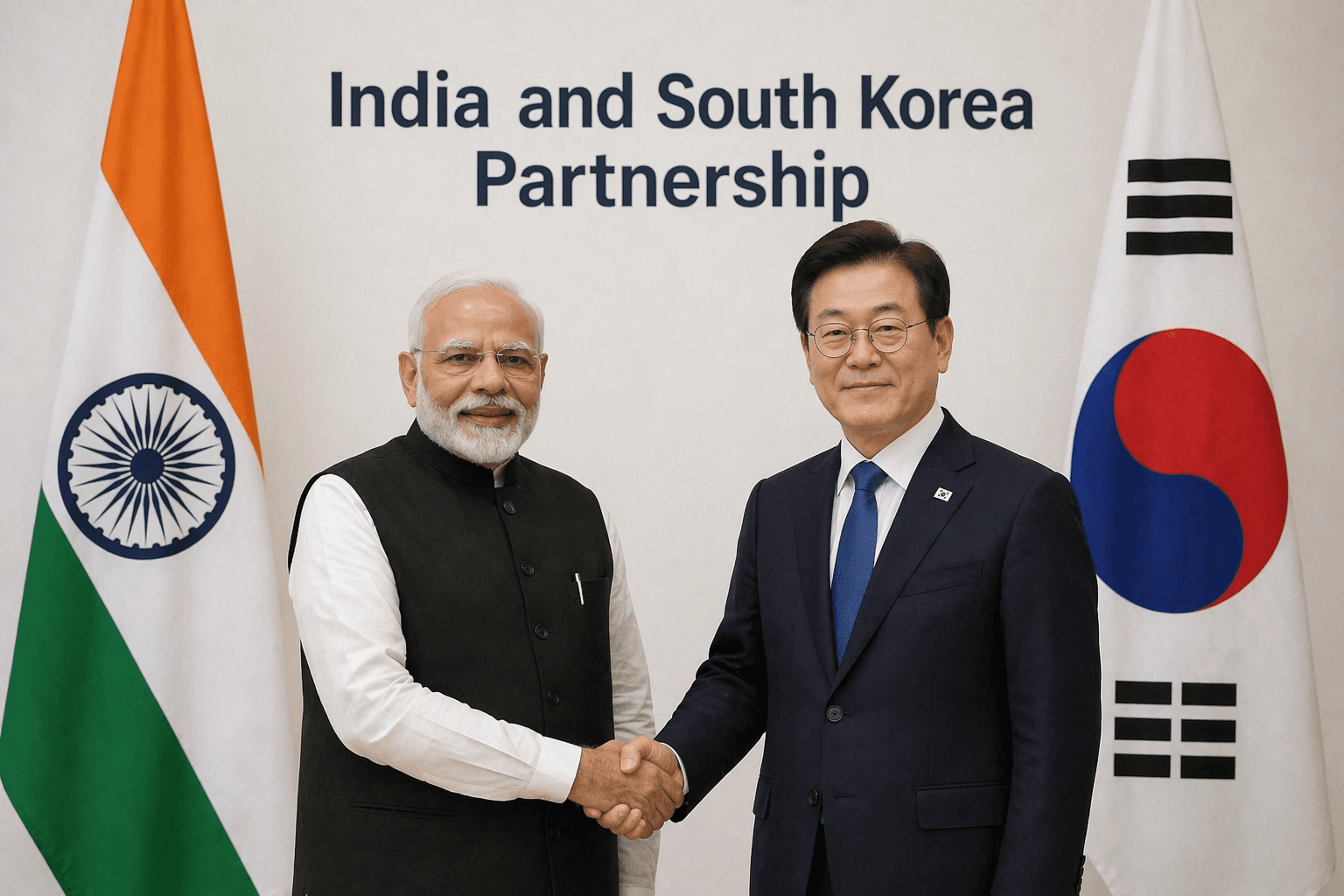 India & South Korea to have 50 billion dollar trade partnership by 2030. 