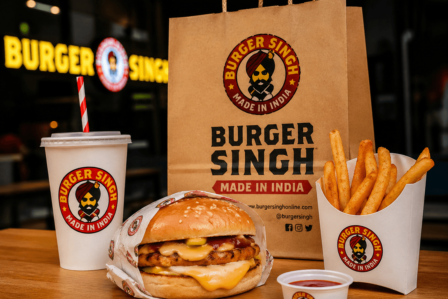 Burger Singh, which dominates the Indian burger market, is worth 420 crores.