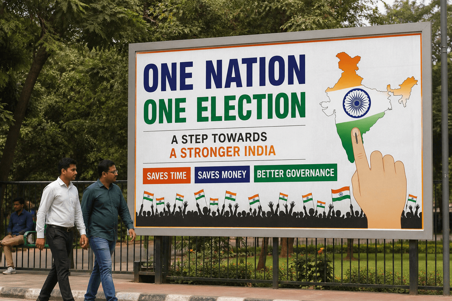 One nation, one election, to cut the cost of the world's most expensive elections.