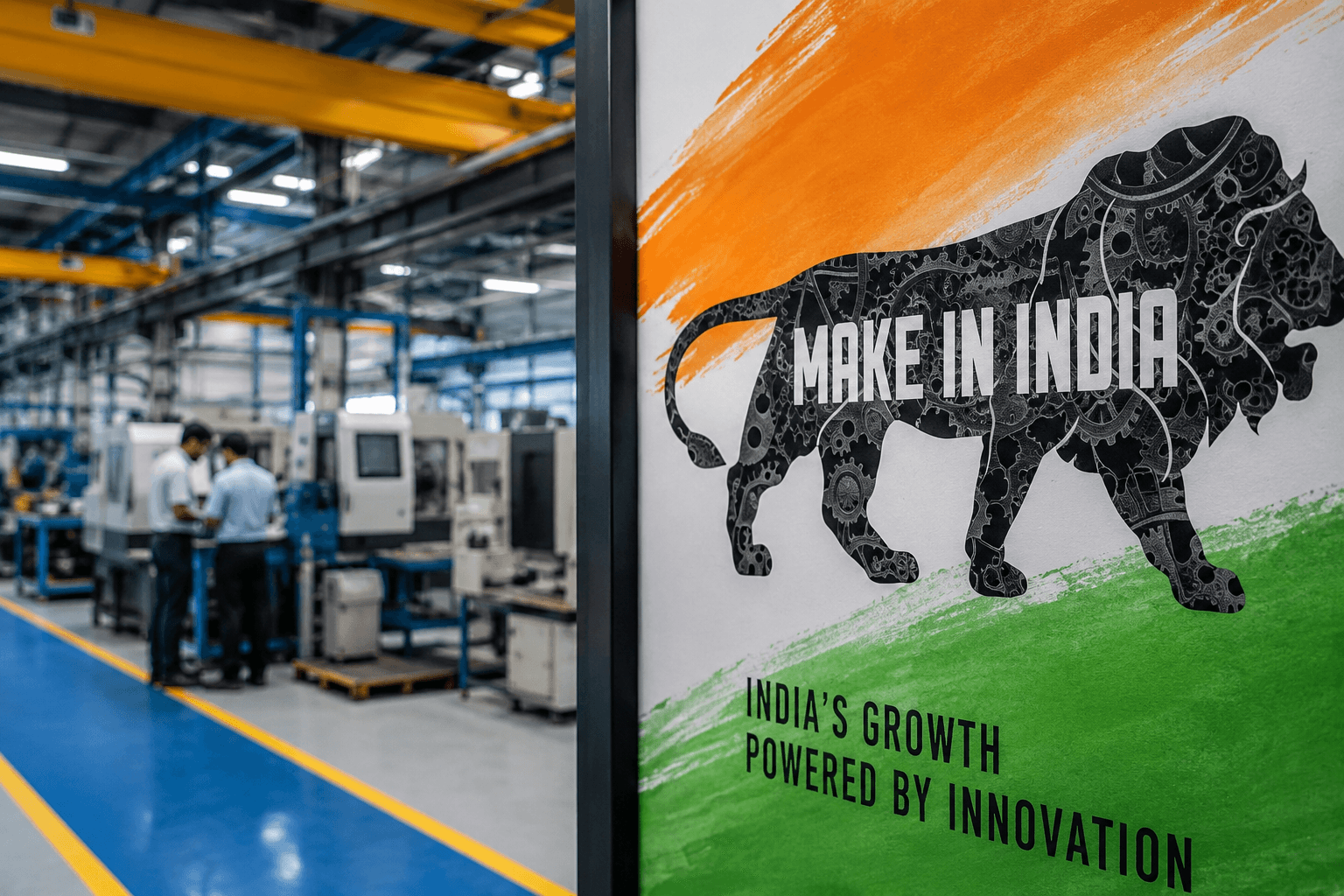 ​ Make in India: An effort for self-reliant India.