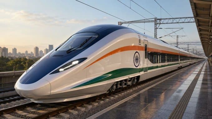 India's high-speed bullet train with a top speed of 350 km/h
