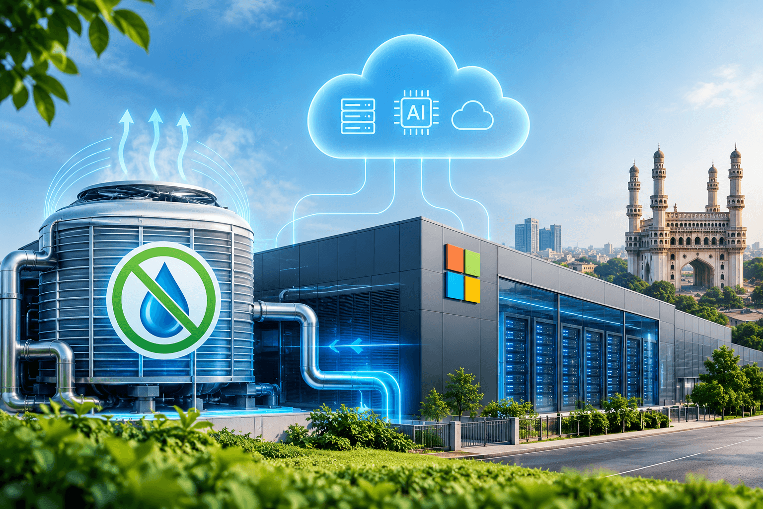 Microsoft’s New India Cloud Region to Use Effectively ‘Zero Water’ for Cooling