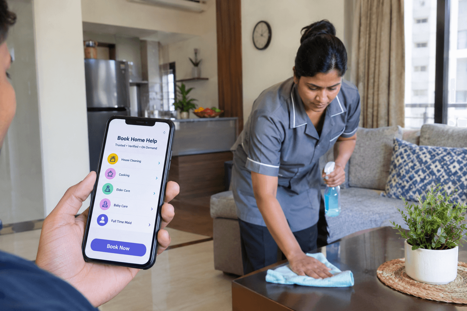 85,000 crore market gap across the Instant house help industry