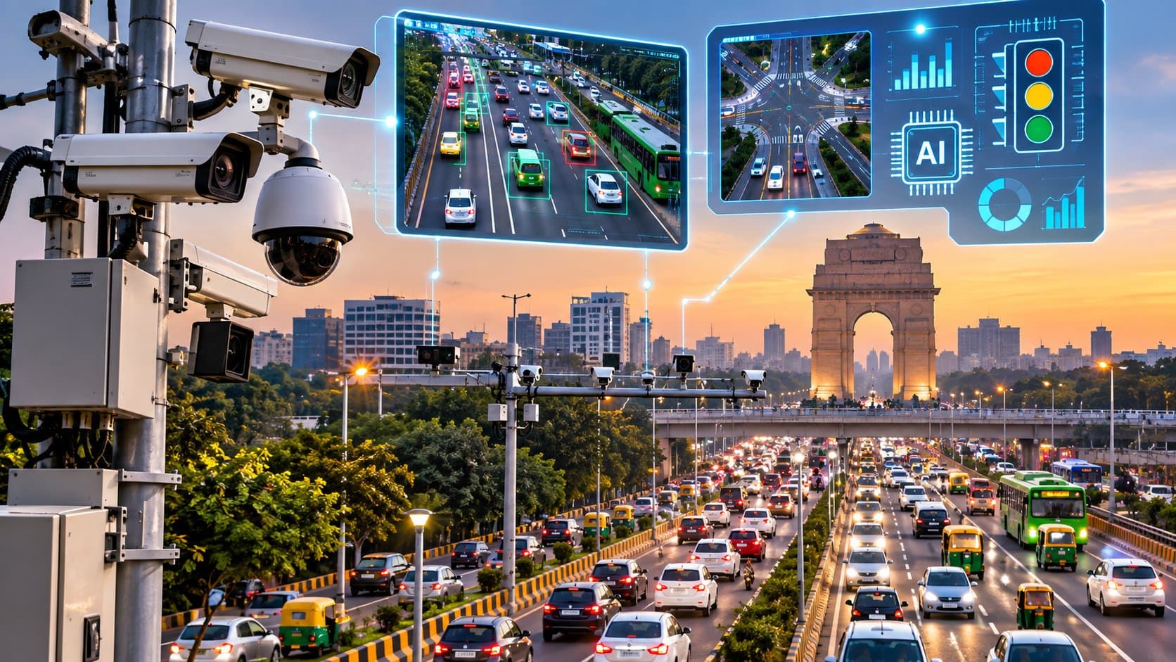 AI Traffic System for 42 Corridors in Delhi