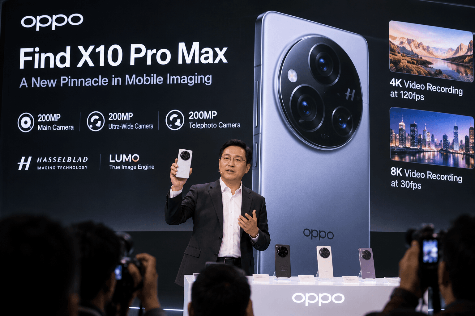  OPPO Unveils Triple 200MP Camera Phone