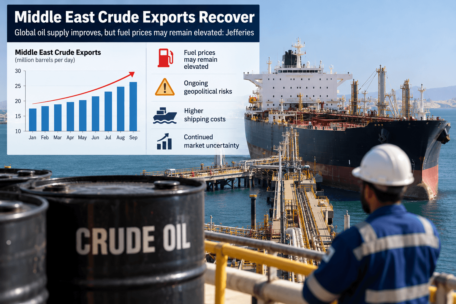 Middle East Oil Supply Recovers, Costs Stay High