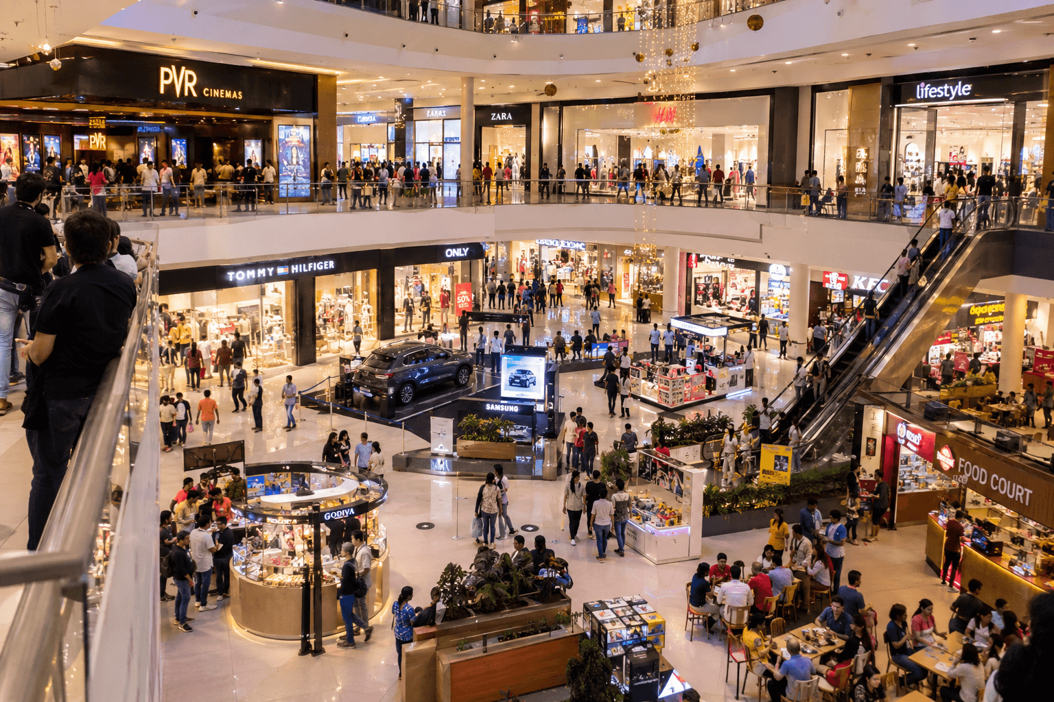 How do Indian malls and shopping complexes earn ?