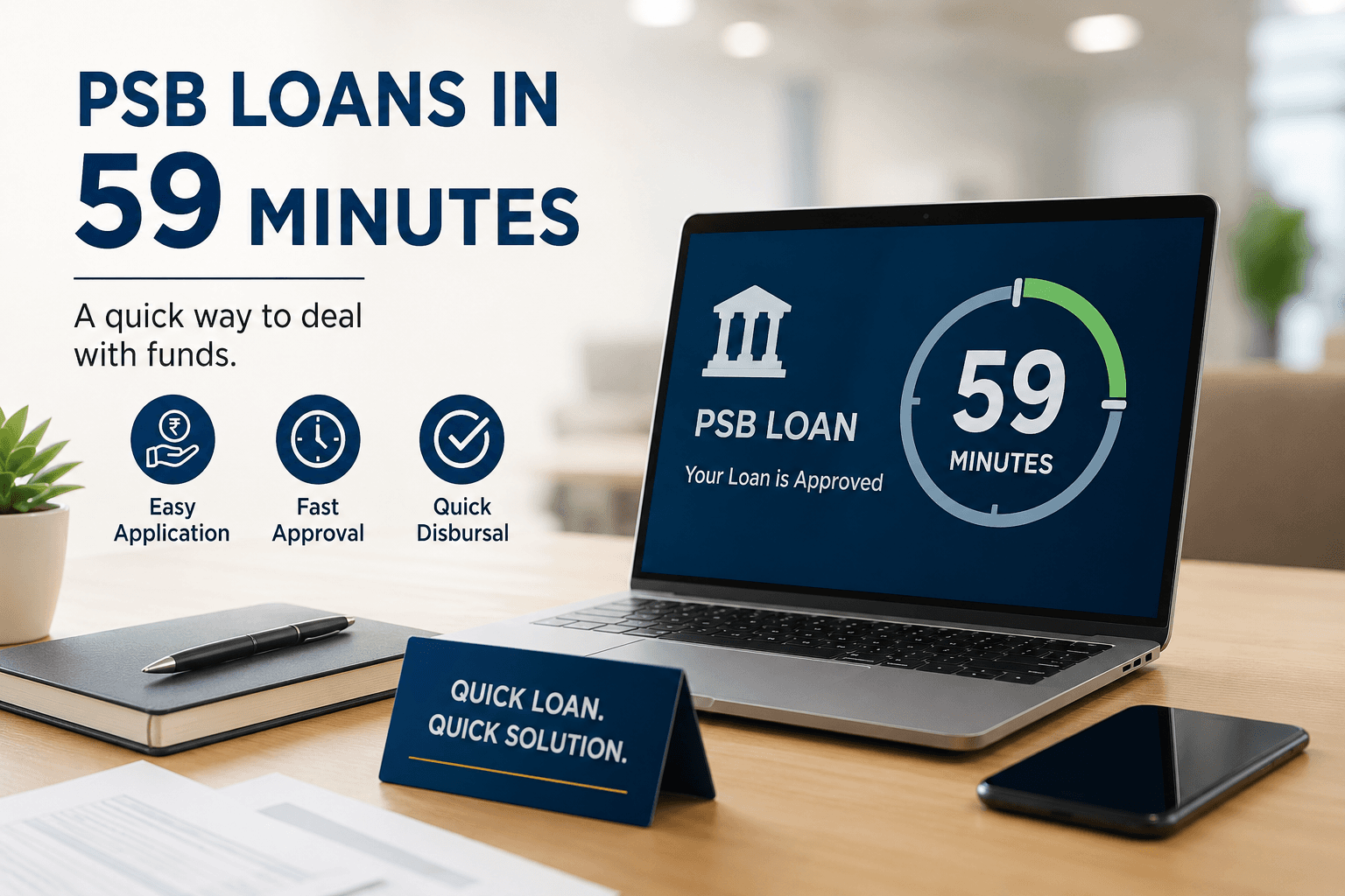 PSB loans in 59 minutes: A quick way to deal with funds.