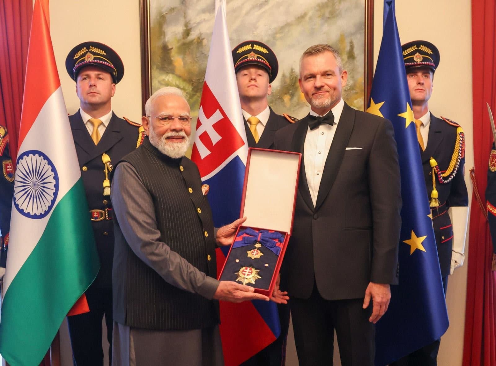 PM Modi Conferred Slovakia’s Highest Civilian Honour