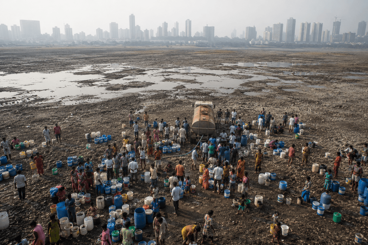 India’s financial capital in water Crisis.
