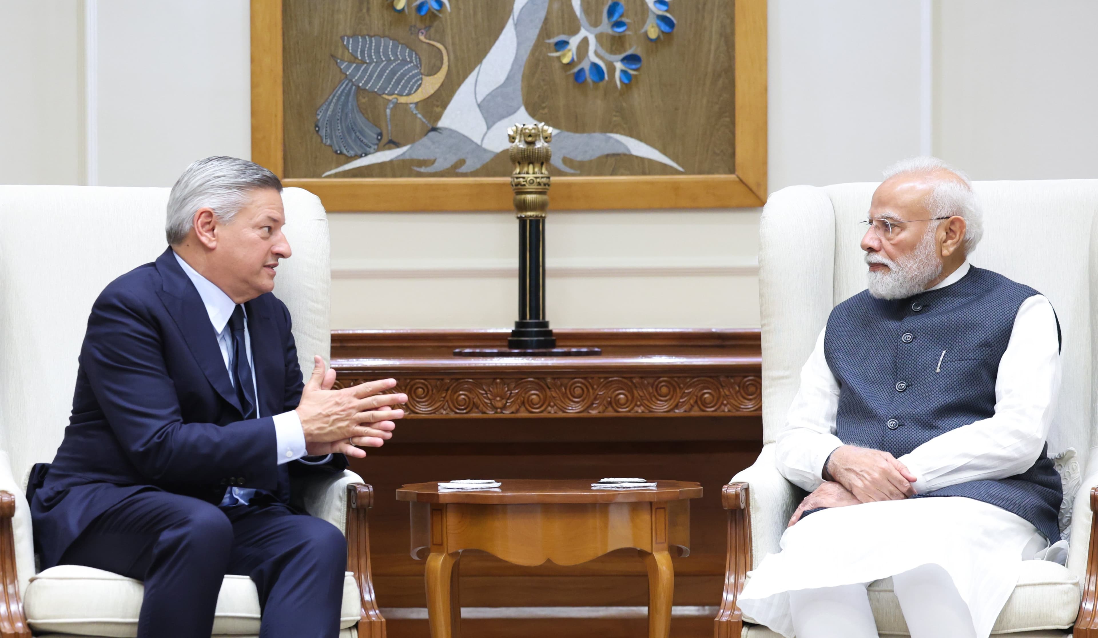 Netflix Co-CEO Ted Sarandos Meets PM Narendra Modi.