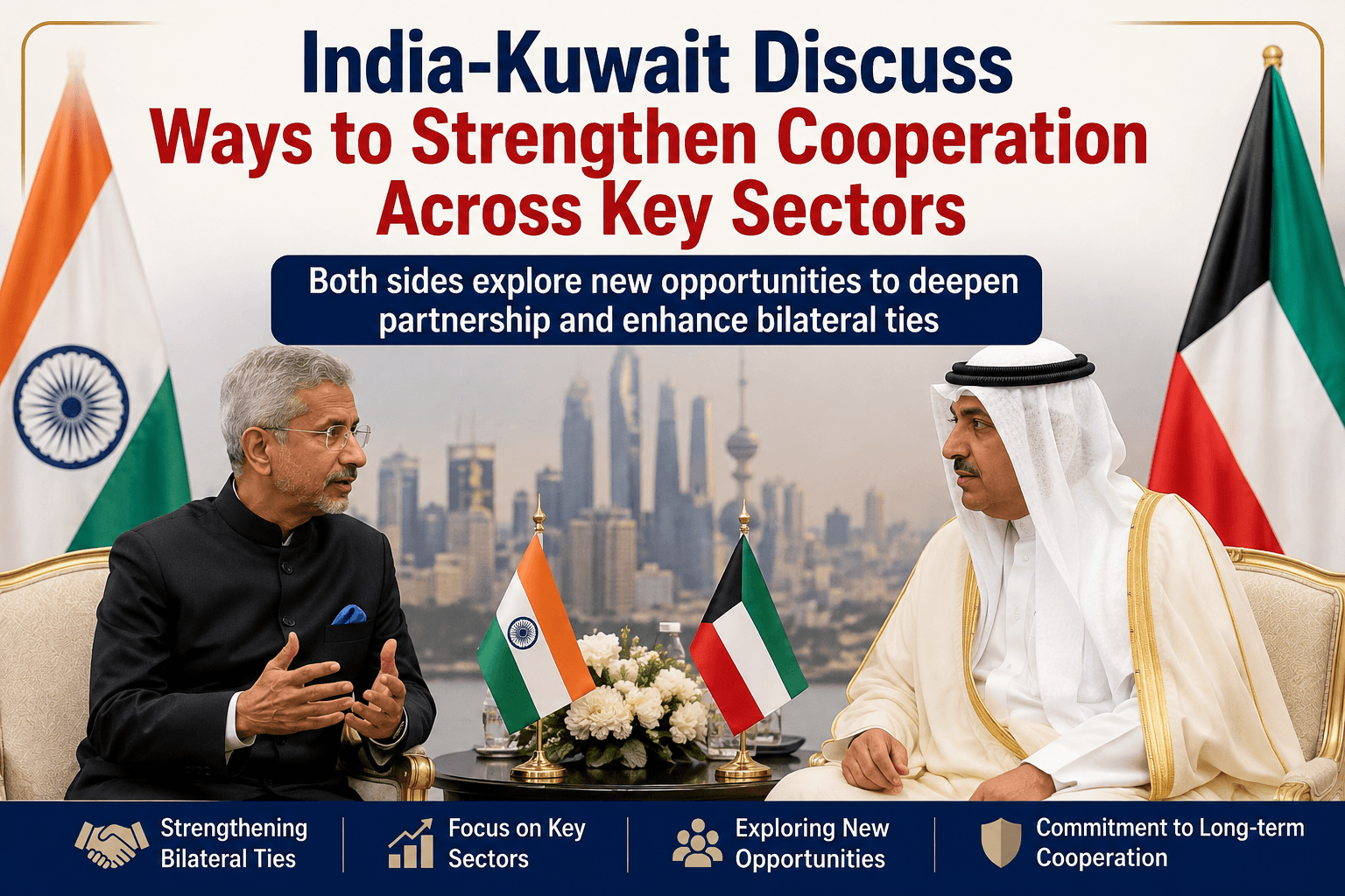 India-Kuwait Discuss Ways to Strengthen Cooperation Across Key Sectors