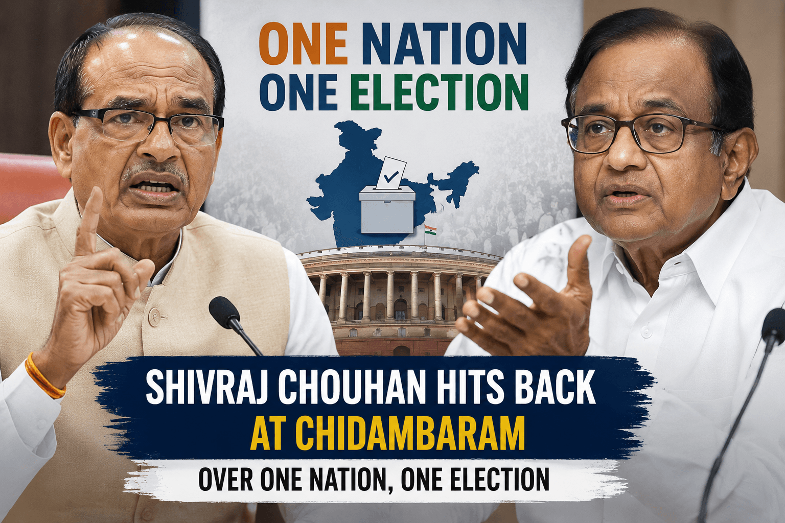 Shivraj Chouhan Hits Back at Chidambaram Over One Nation, One Election