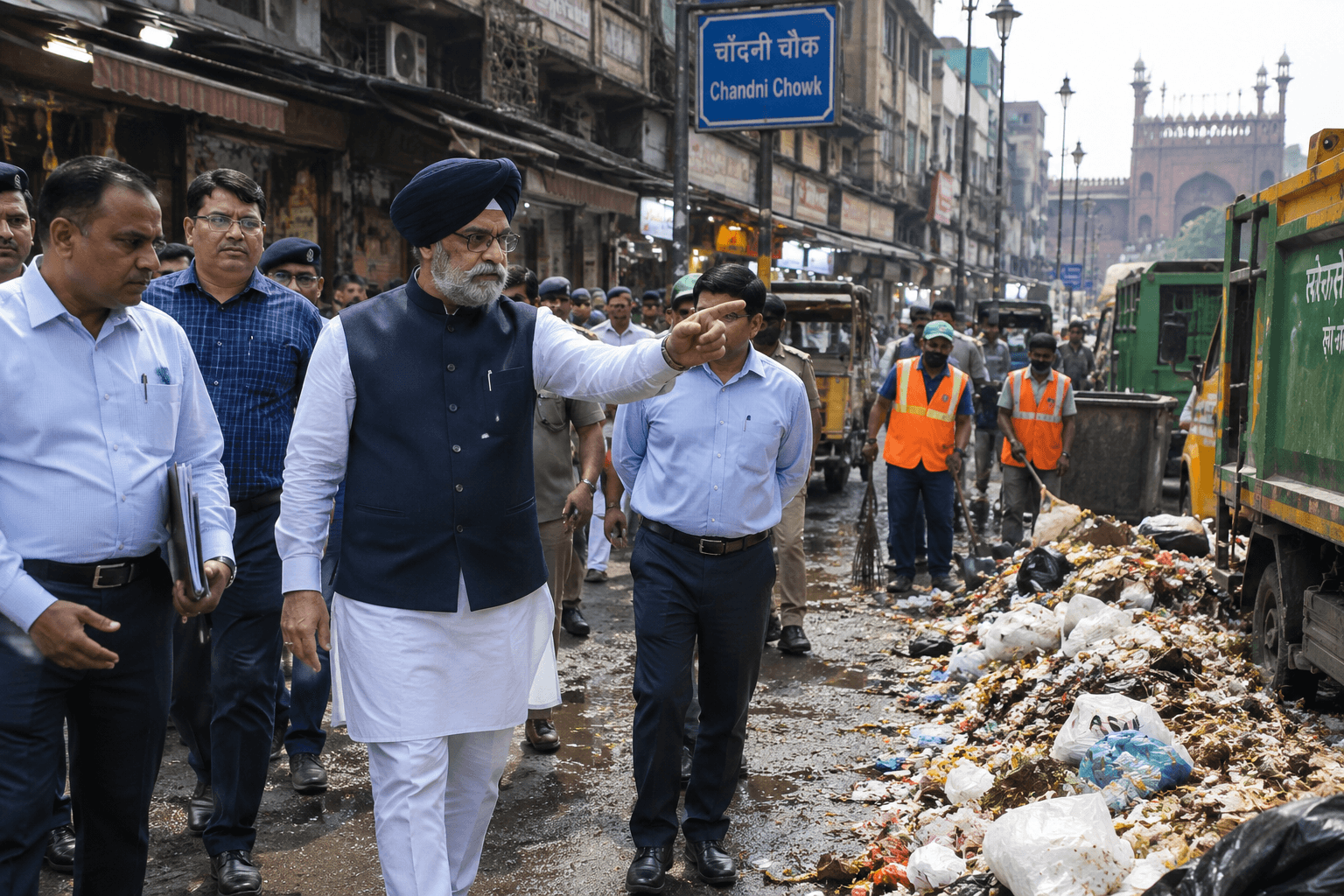 Delhi LG Sandhu Orders Better Waste Management in Old Delhi