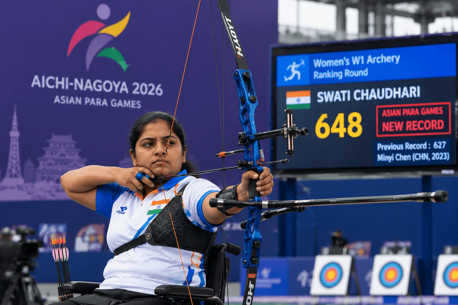 Swati Chaudhari Sets Asian Para Games Record
