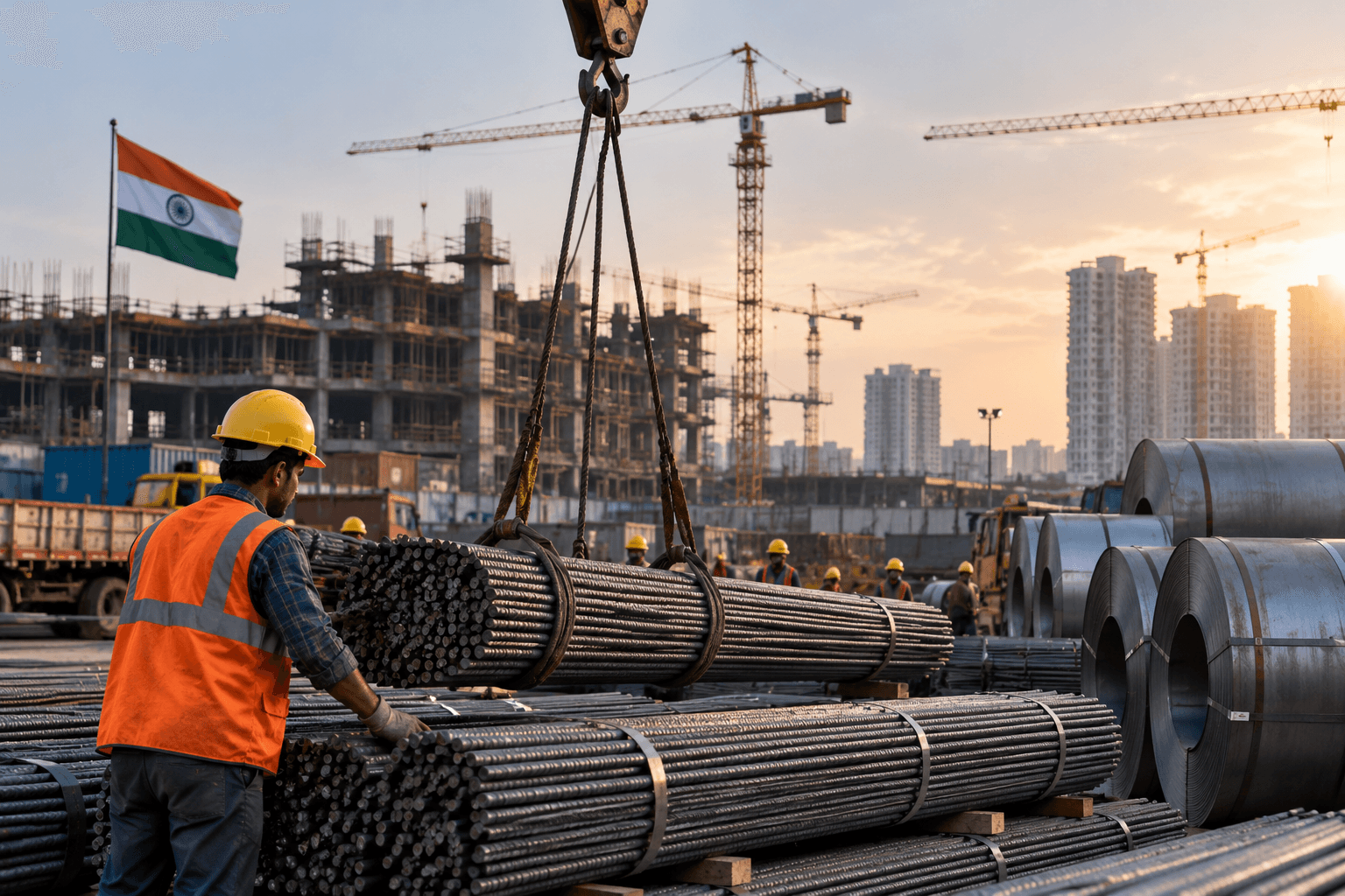 India Steel Demand to Grow 7% in FY27