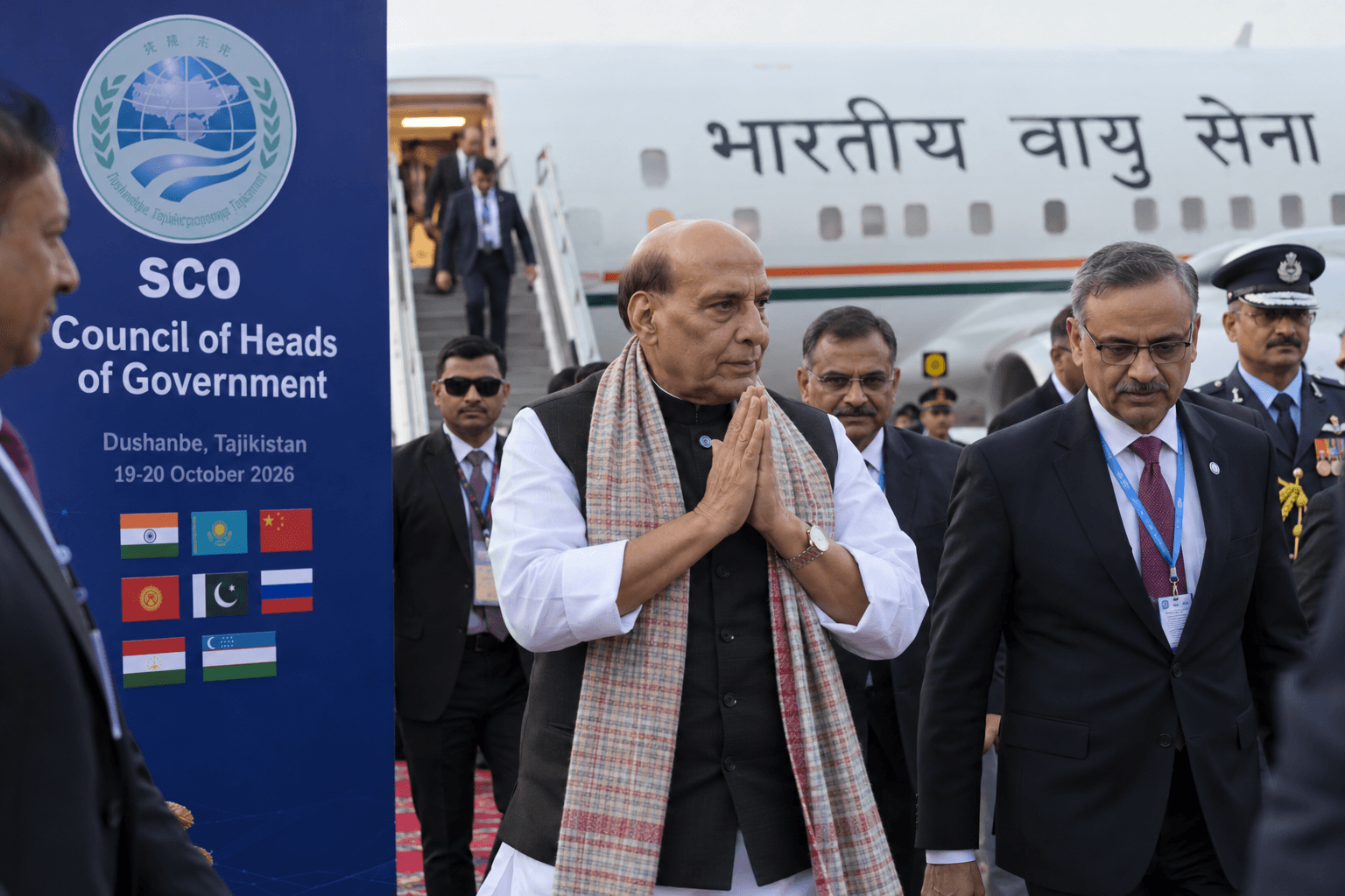 Rajnath Singh Returns to Delhi After SCO Meeting