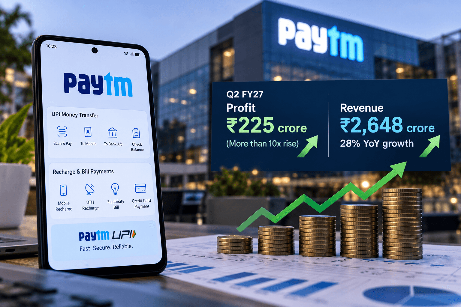 Paytm Profit Jumps Over 10-Fold in Q2 FY27