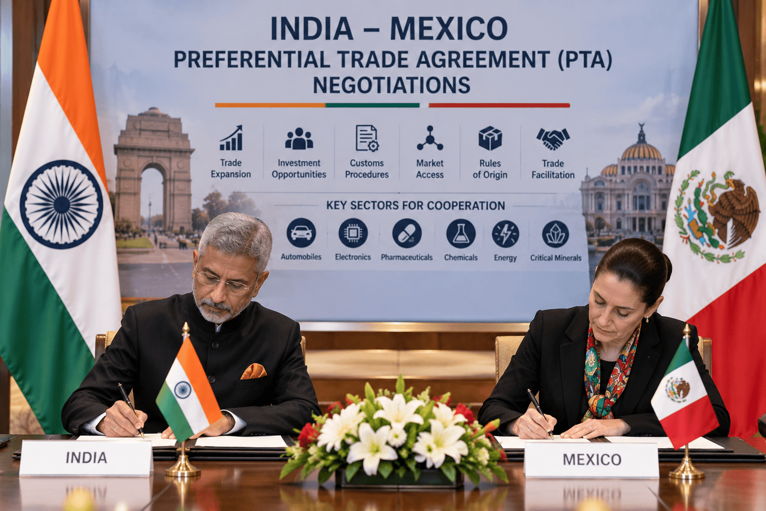 India, Mexico Launch Trade Pact Talks