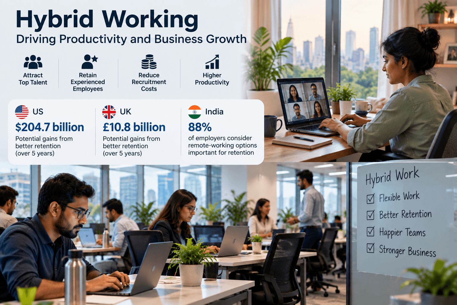 Hybrid Work Could Unlock Billions in Productivity Gains