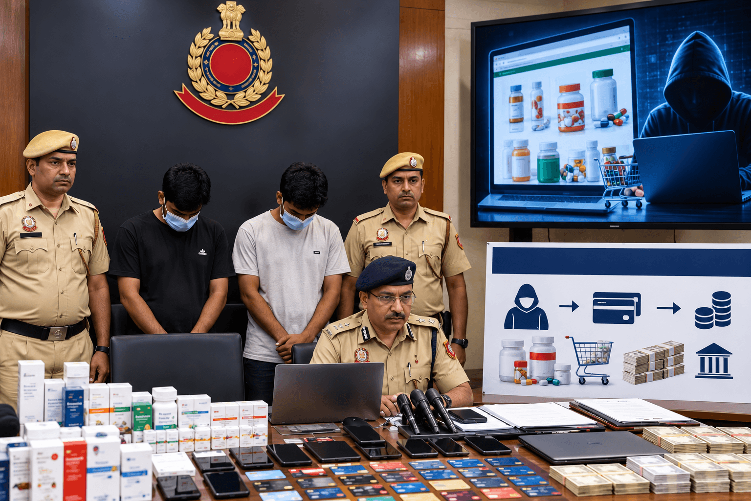 Delhi Police Bust Online Medicine Fraud